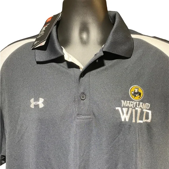 Brand new Under Amour LG loose heat gear black polo. - Picture 2 of 7